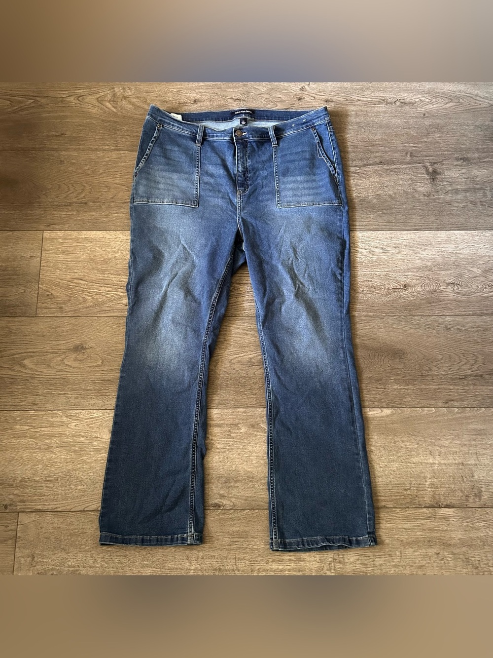 Calvin Klein High Waisted Flare Jeans Size 18W